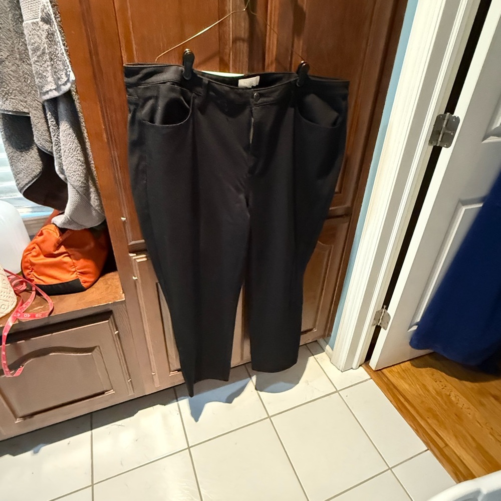 Talbots Black Dress Pants Elegant Full-Length Design 22w - Picture 2 of 10